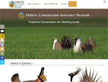 Tablet Screenshot of conservationhabitat.org